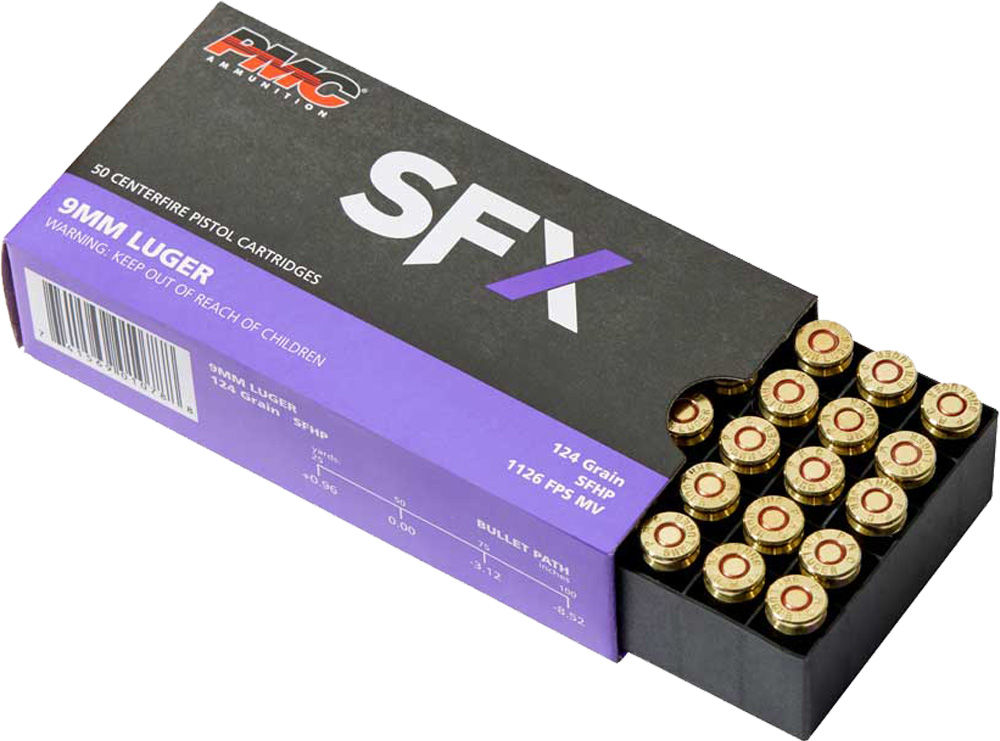 PMC 9MM 124GR SFX HP 50RD 20BX/CS 90CS/PL