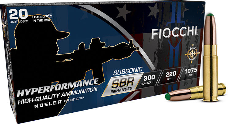 FIO 300BLK 220GR SBR BT 20RD 10BX/CS