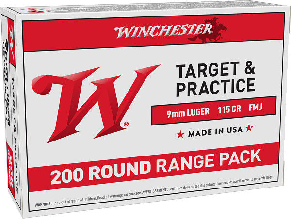WIN 9MM 115GR USA FMJ 200RD 5BX/CS
