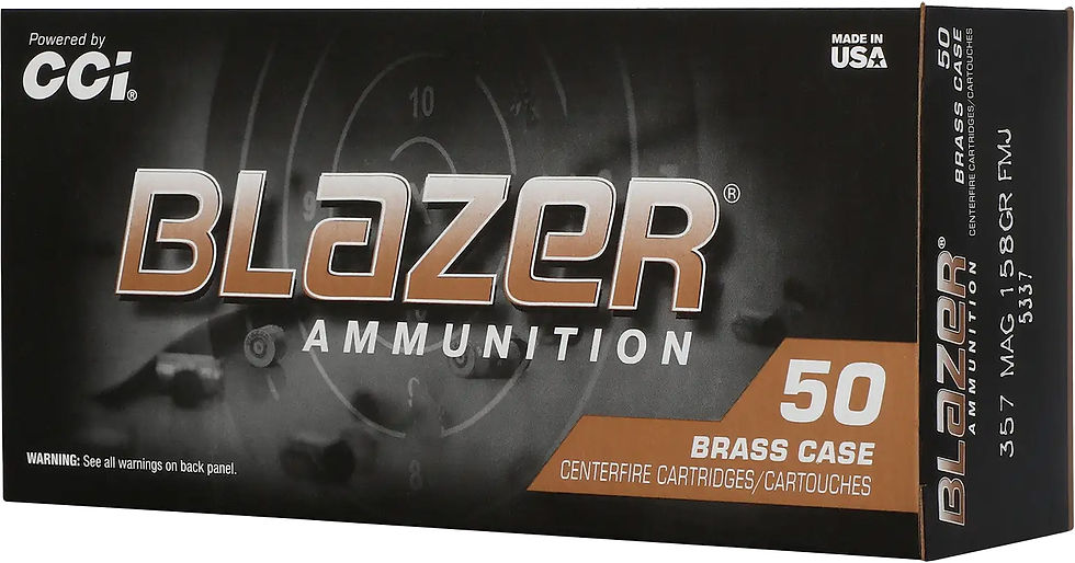 CCI 357 158GR BLZBRSS FMJ 50RD 20BX/CS 80CS/PL