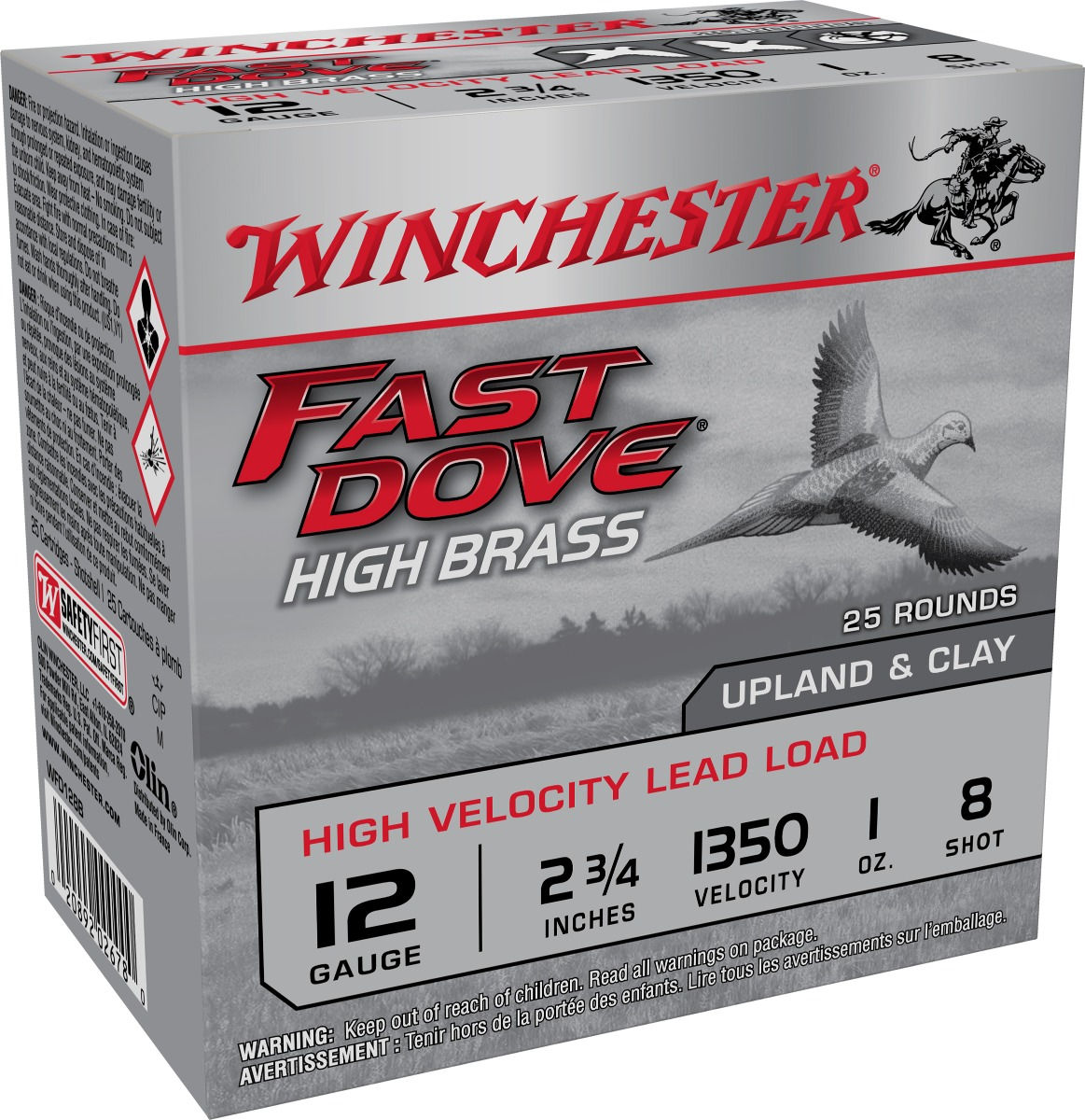 WIN 12G FASTDOVE 2.75-1-8 25RD 10BX/CS 104CS/PL