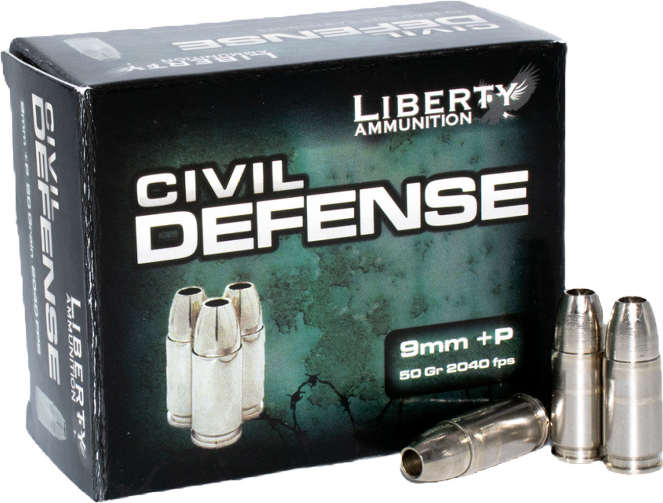 LIB 9MM+P 50GR CIVIL HP 20RD 50BX/CS