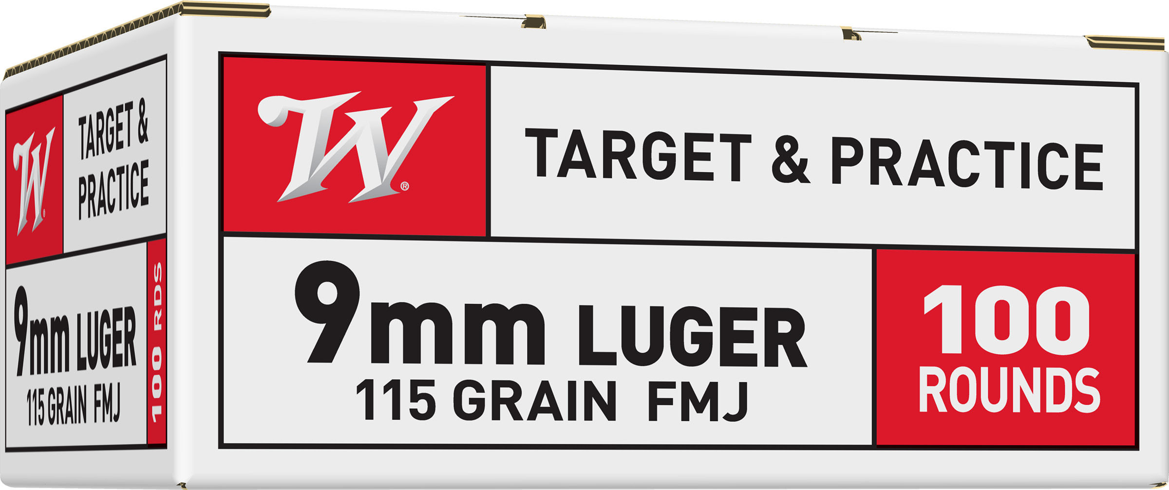 WIN 9MM 115GR USA FMJ 100RD 10BX/CS 105CS/PL