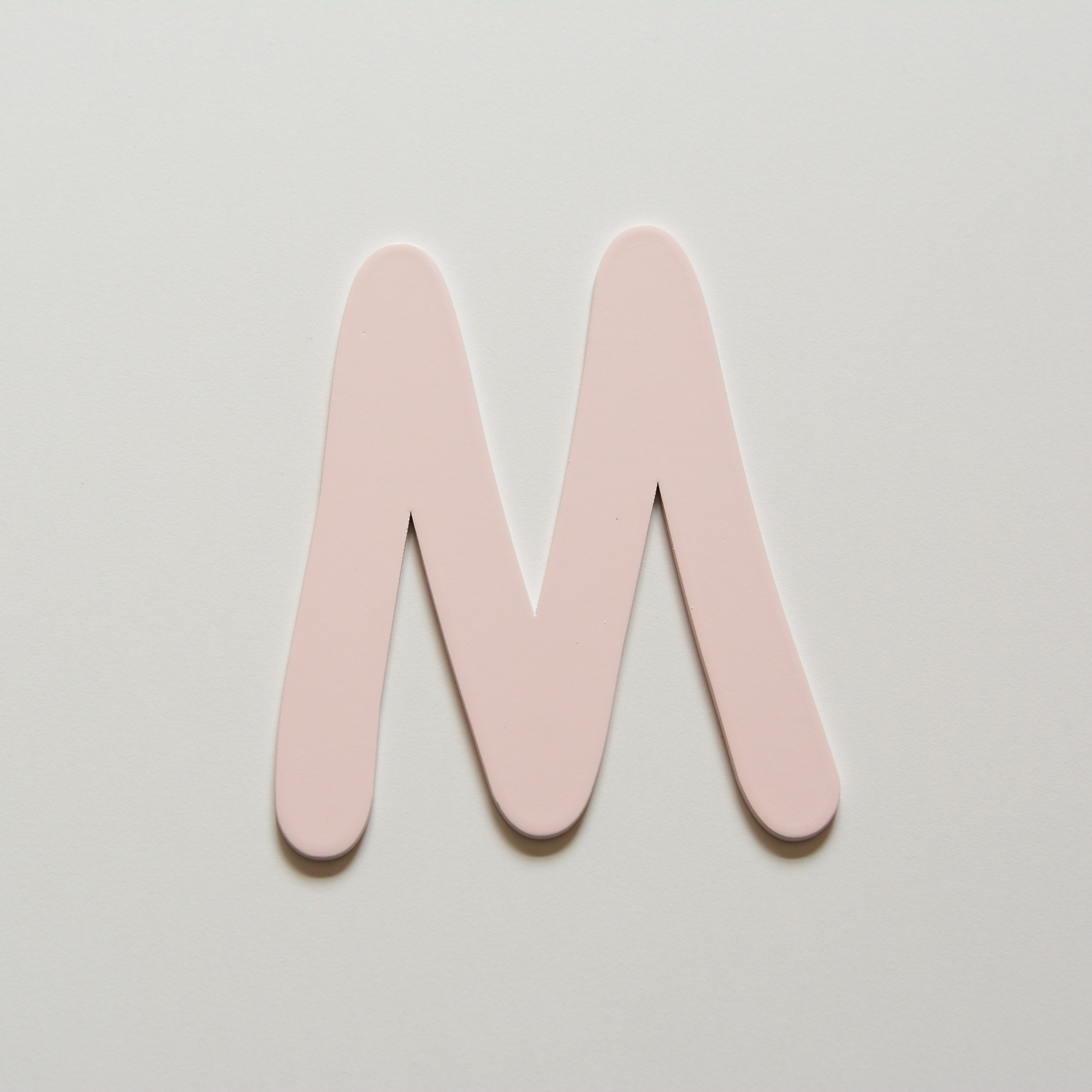 Wooden Letter M (10 color)