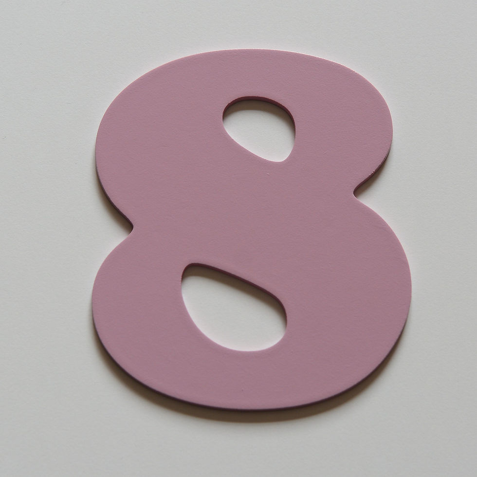 Thumbnail: Wooden Number 8 (10 color)