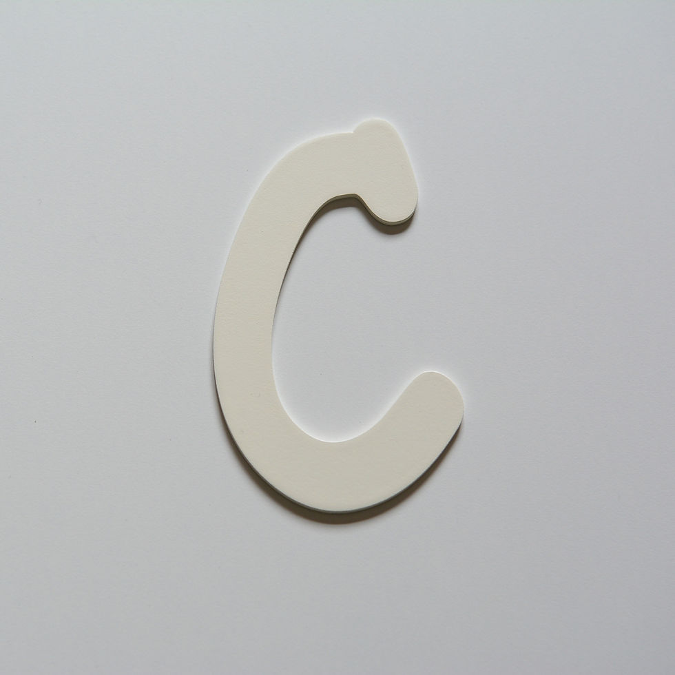 Thumbnail: Wooden Letter C (10 color)