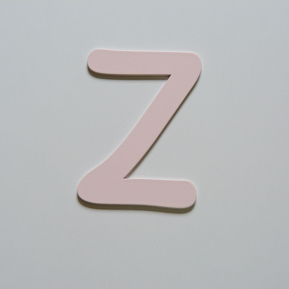 Thumbnail: Wooden Letter Z (10 color)