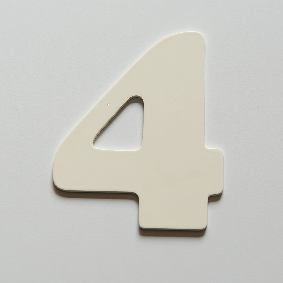 Thumbnail: Wooden Number 4 (10 color)