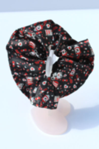 Goth Bear Menhera Scrunchie