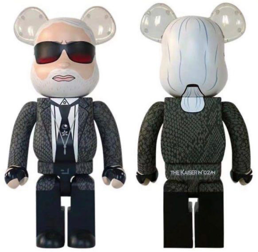 Thumbnail: KarlLagerfeld Be@rbrick, Medicom Toy