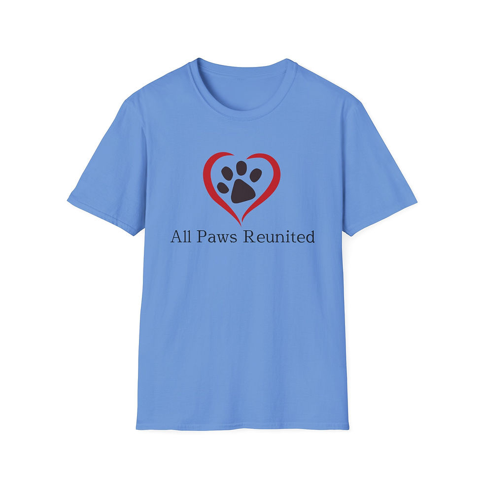 Thumbnail: All Paws Reunited Unisex Softstyle T-Shirt – Celebrate Pet Love!