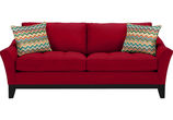 Sofá contemporáneo rojo