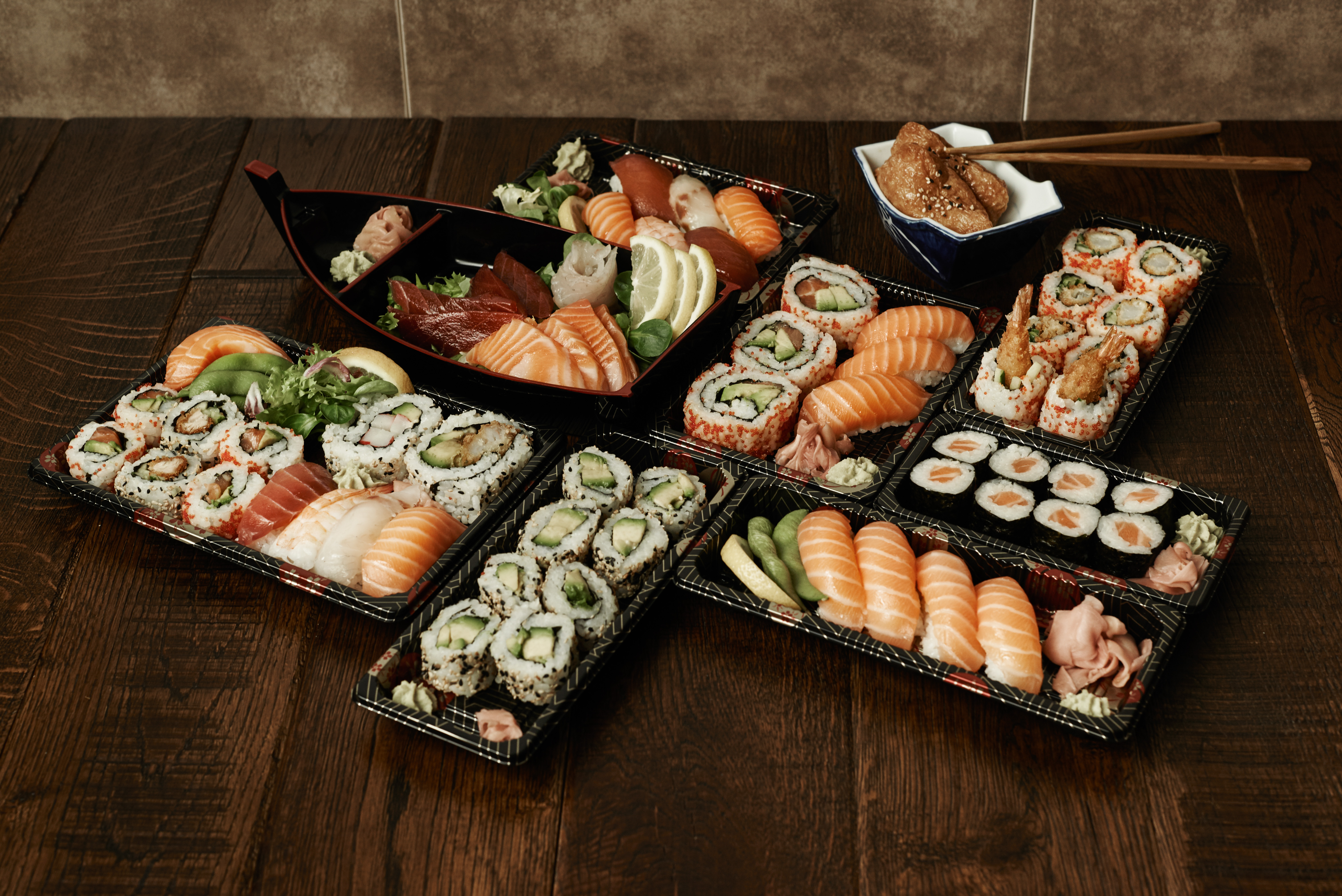 Arranged Food and Objects