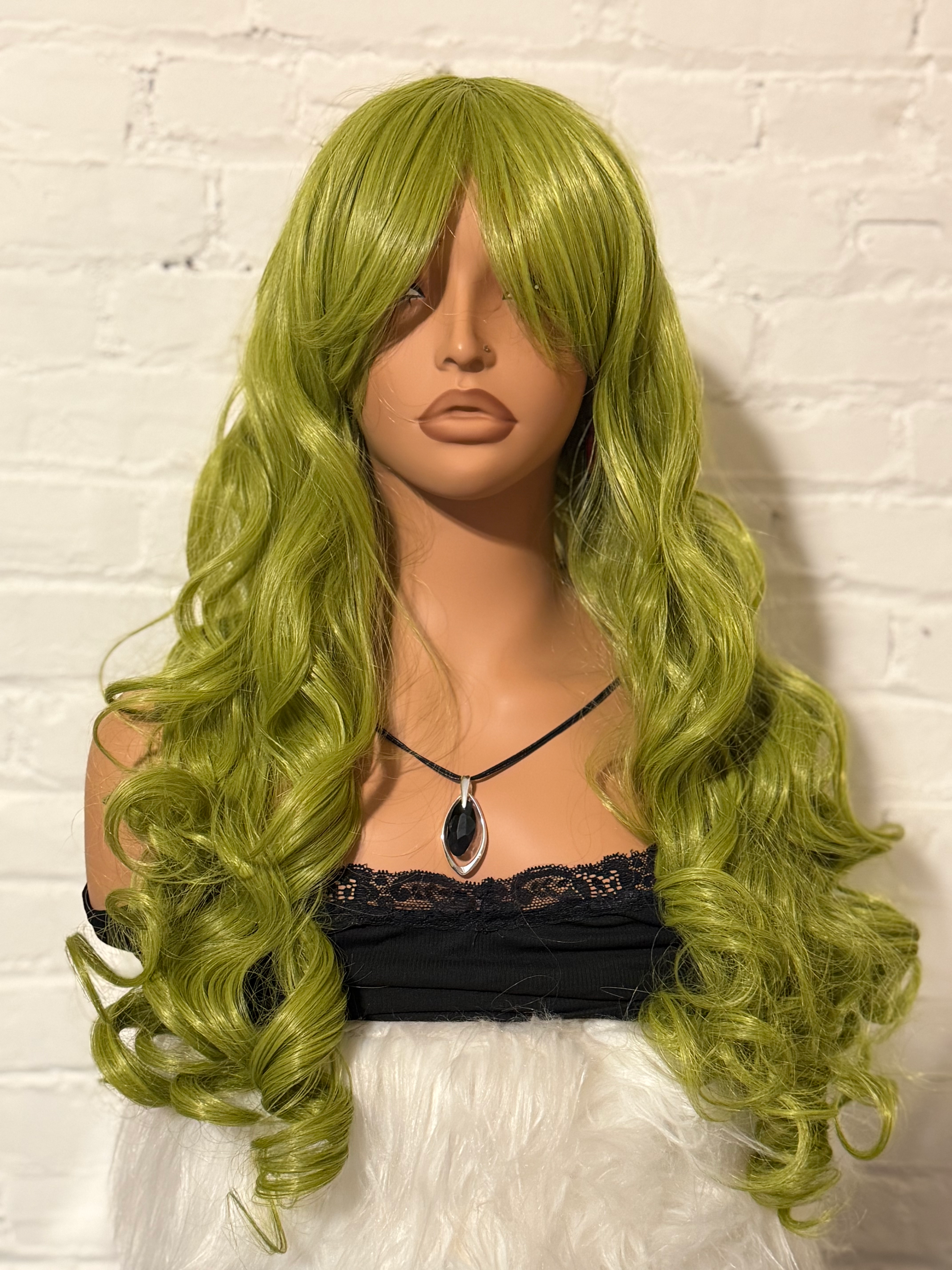 Lime Green 24" Synthetic Wig - The SpeakEasy Collection