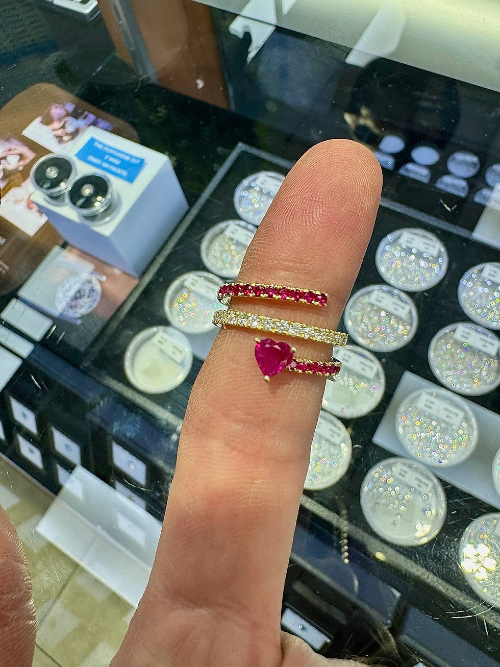 Thumbnail: Ruby Heart Wrap Ring