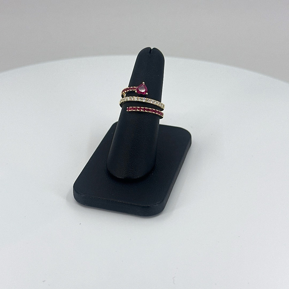 Thumbnail: Ruby Heart Wrap Ring