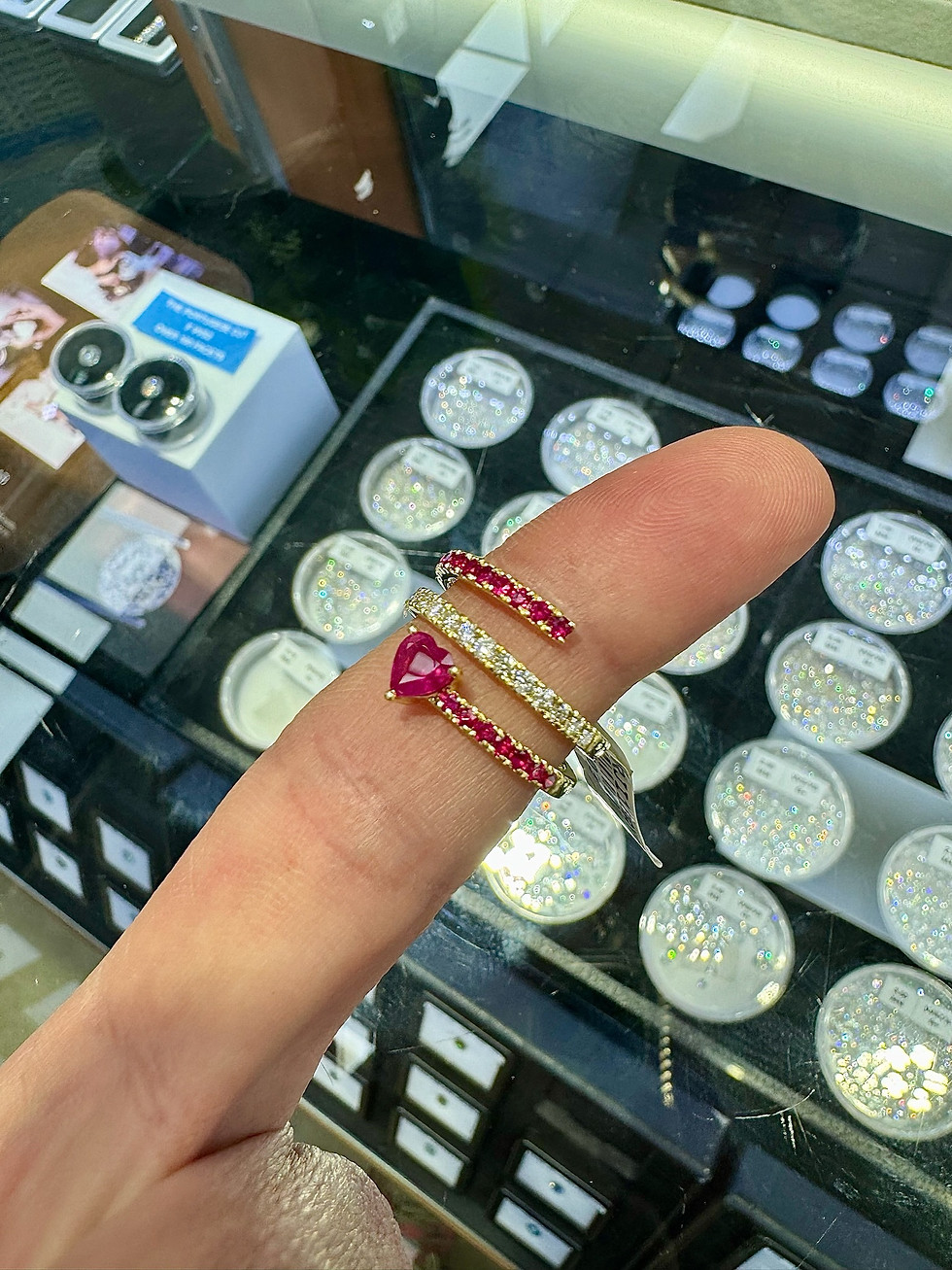 Thumbnail: Ruby Heart Wrap Ring