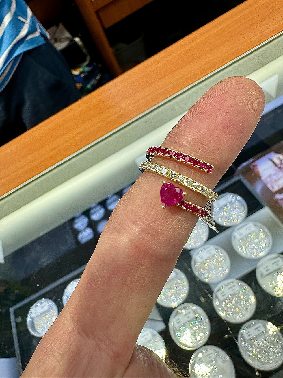 Thumbnail: Ruby Heart Wrap Ring