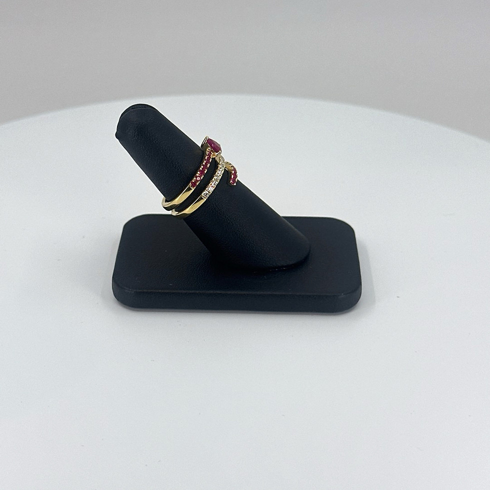 Thumbnail: Ruby Heart Wrap Ring