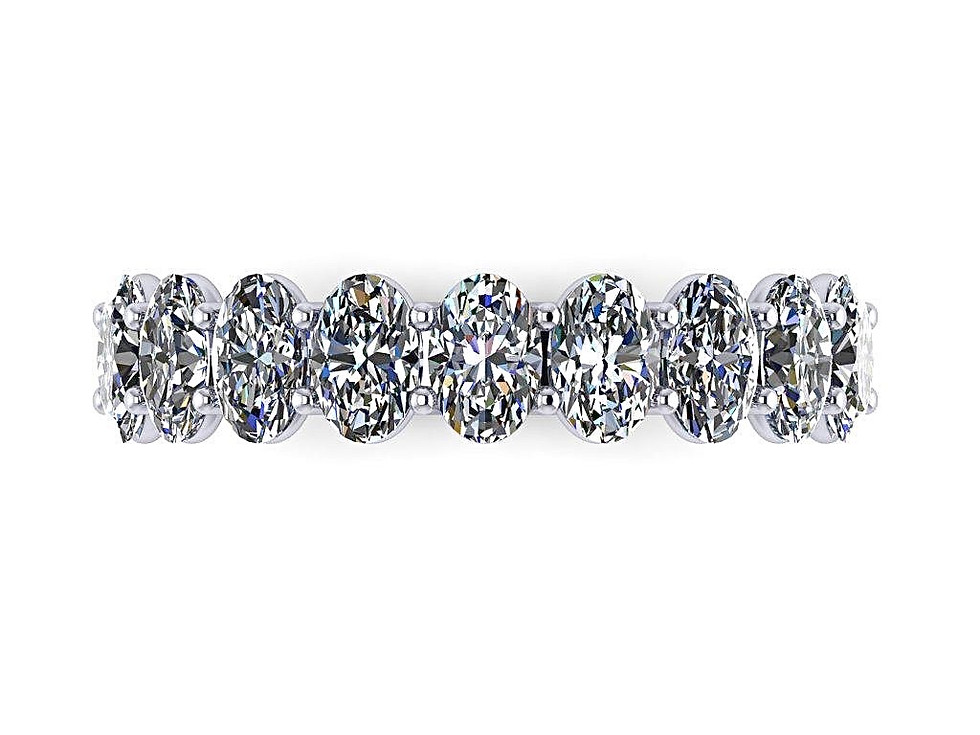 Thumbnail: Oval Diamond Eternity Band