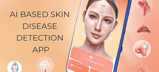 make an medical app , and heading Derma AI - AI based skin disease detection android app.j