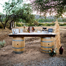 Wine Barrel Table Rental