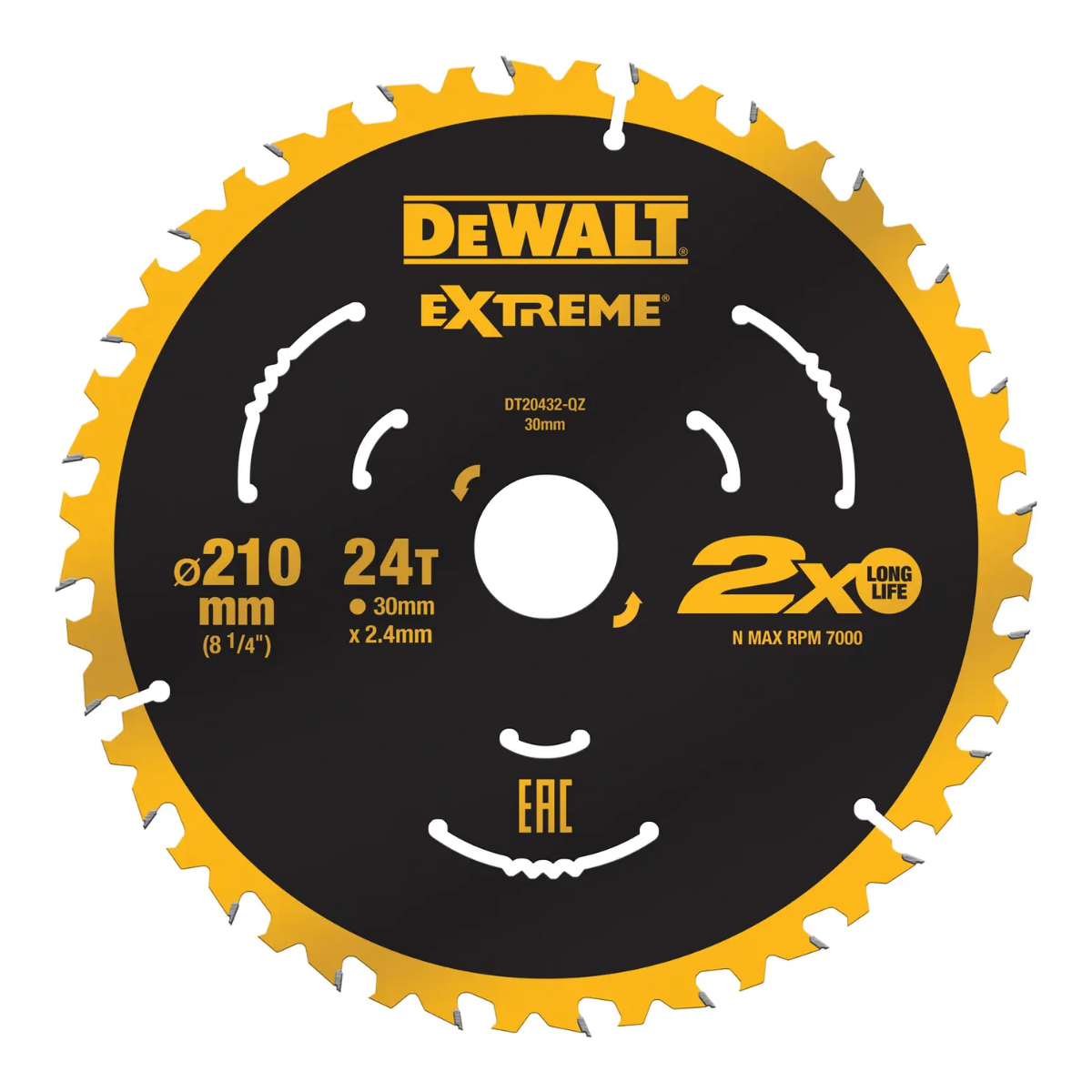 Lame de scie circulaire EXTREME 210 mm DeWalt