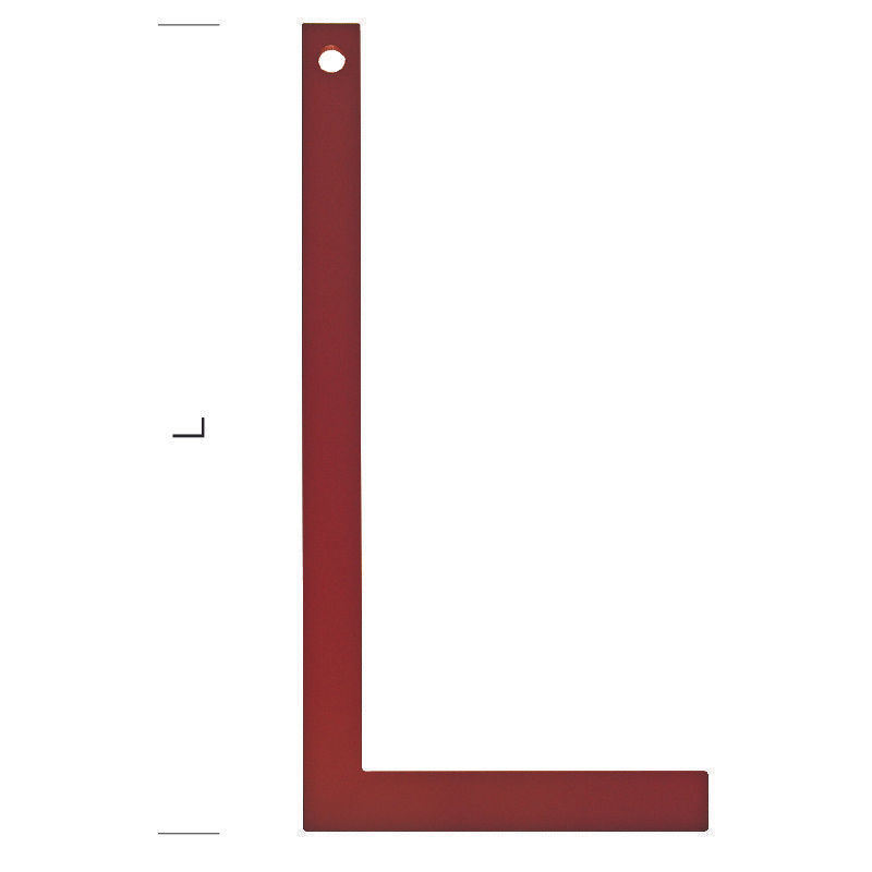 Équerre de maçon rouge Metrica