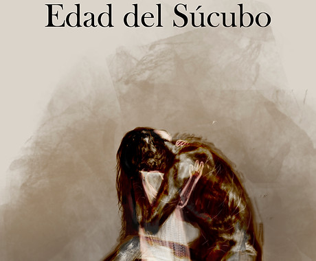 Portada libro de poesía La Edad del Súcubo ilustrada por Yutaro J. Miralles Kobayashi