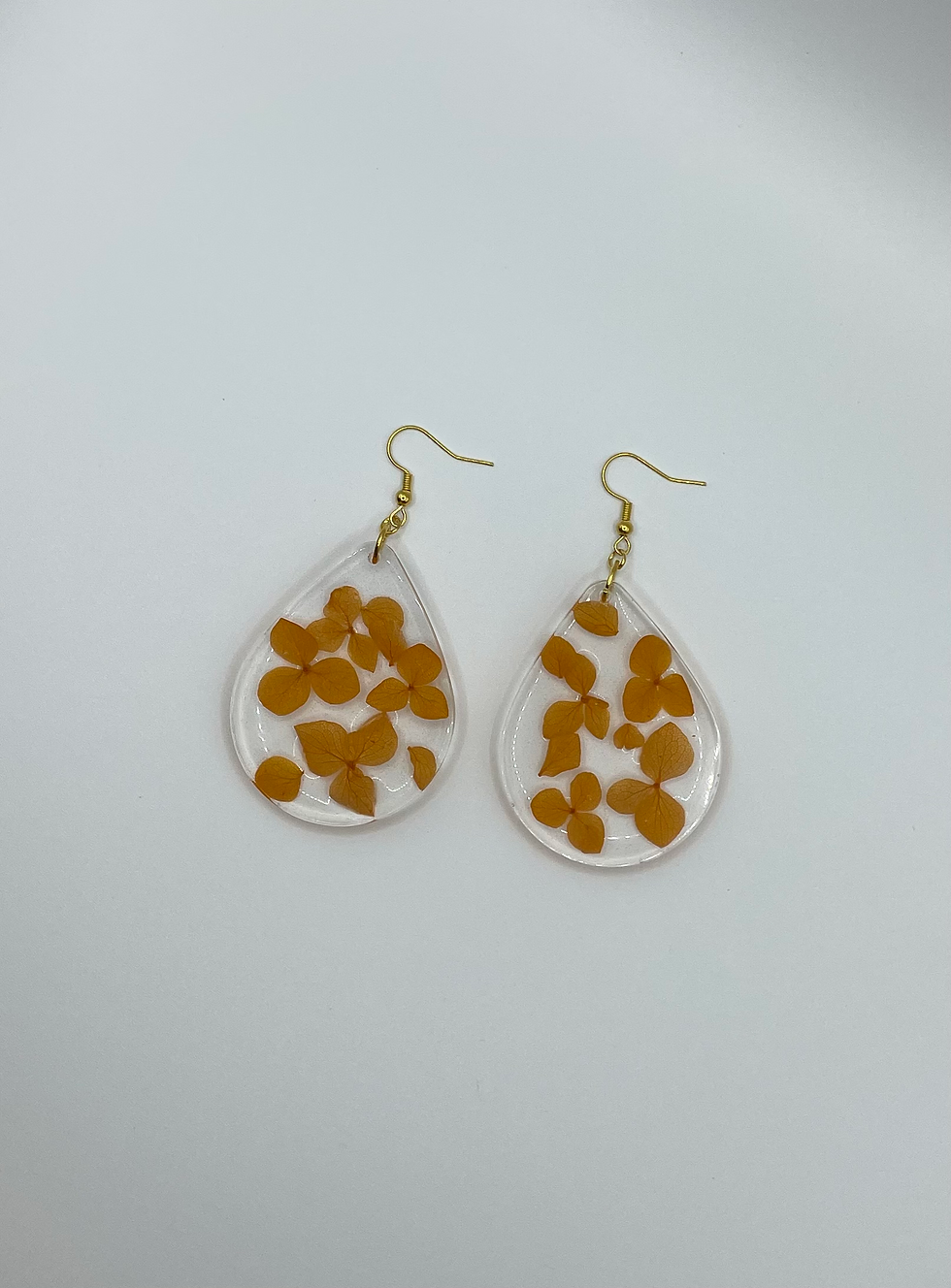 Thumbnail: Orange Leaf Earrings (select shape)