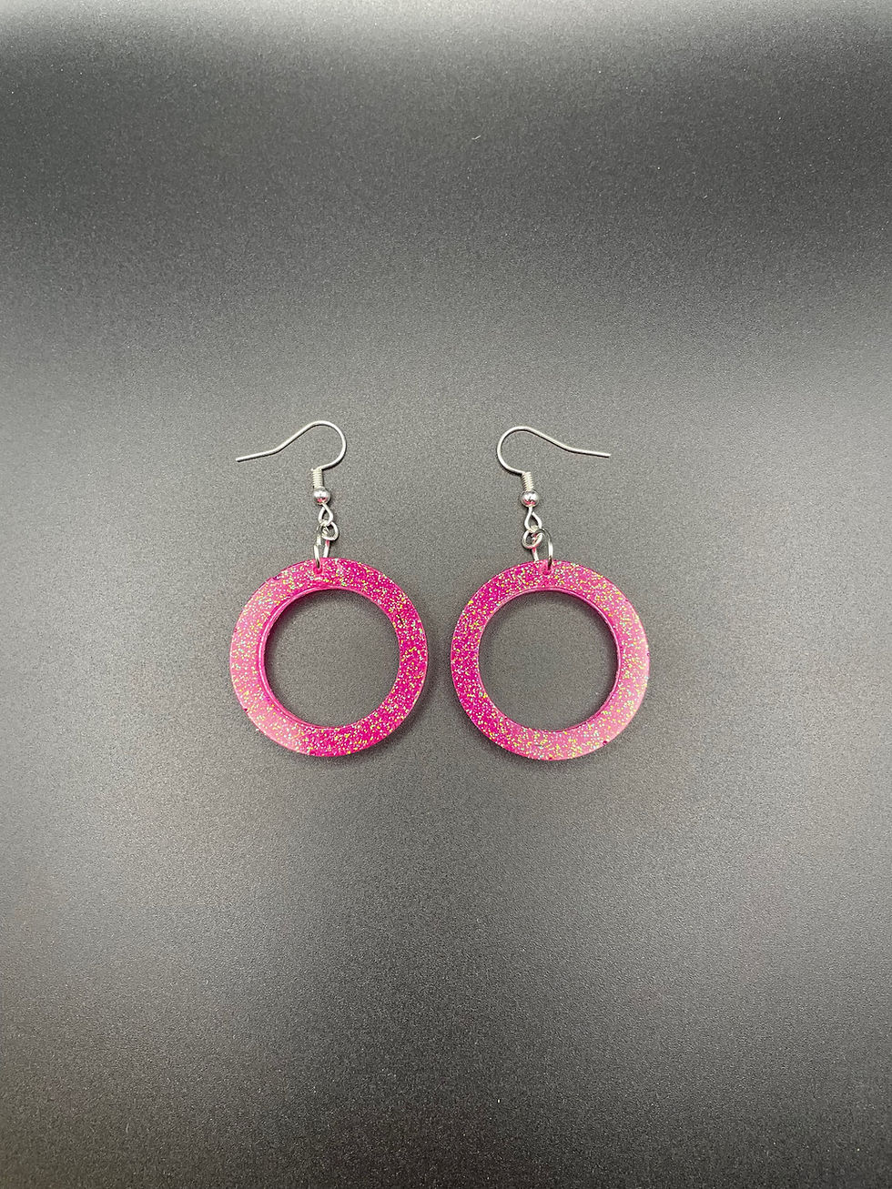 Thumbnail: Bright Pink Earrings (select shape)