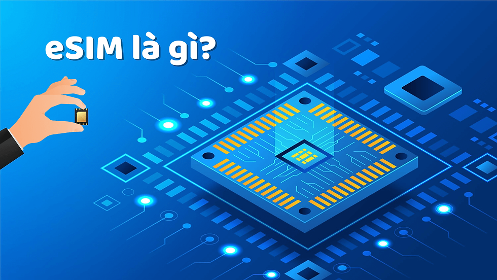 eSIM là loại SIM điện tử với tất cả các chức năng của SIM vật lý truyền thống