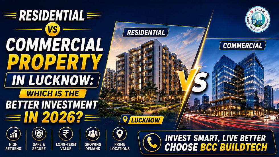 residential vs commercial property in Lucknow