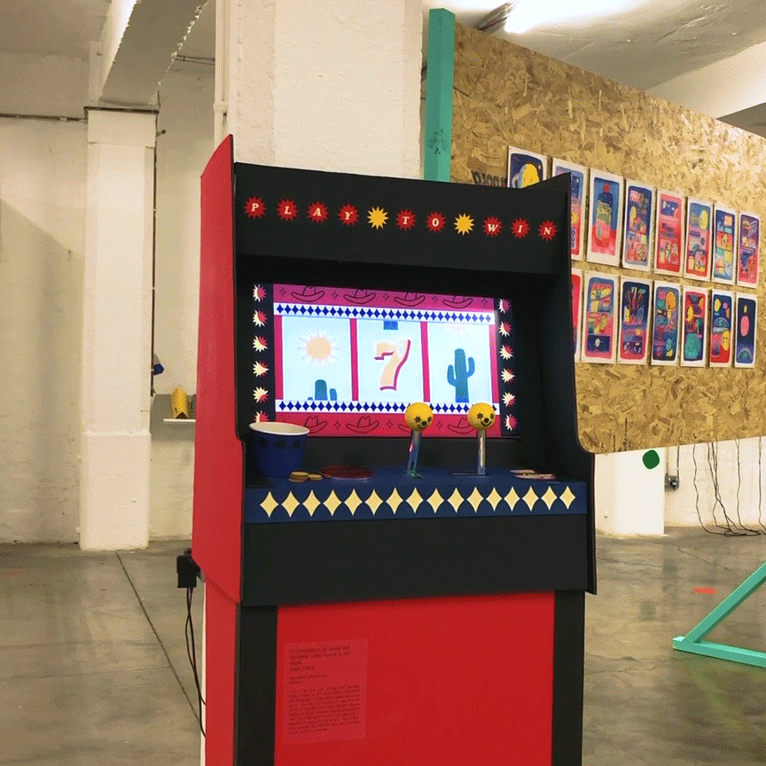 Helen Ferry Paper Arcade Machine gif