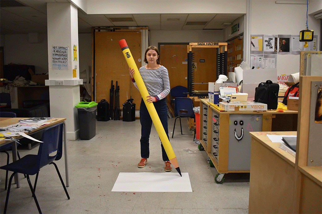 Helen Ferry Giant Pencil