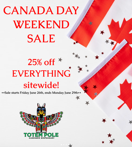 CANADA DAY 25% OFF SALE!!!