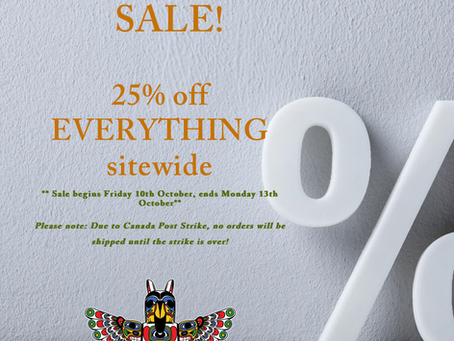 REMINDER: 25% OFF SALE LIVE NOW!
