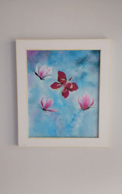 Butterfly Flowers Painting