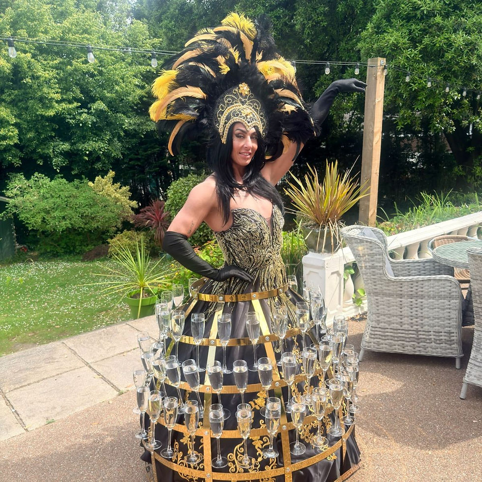 champagne dress vegas showgirl style.jpg
