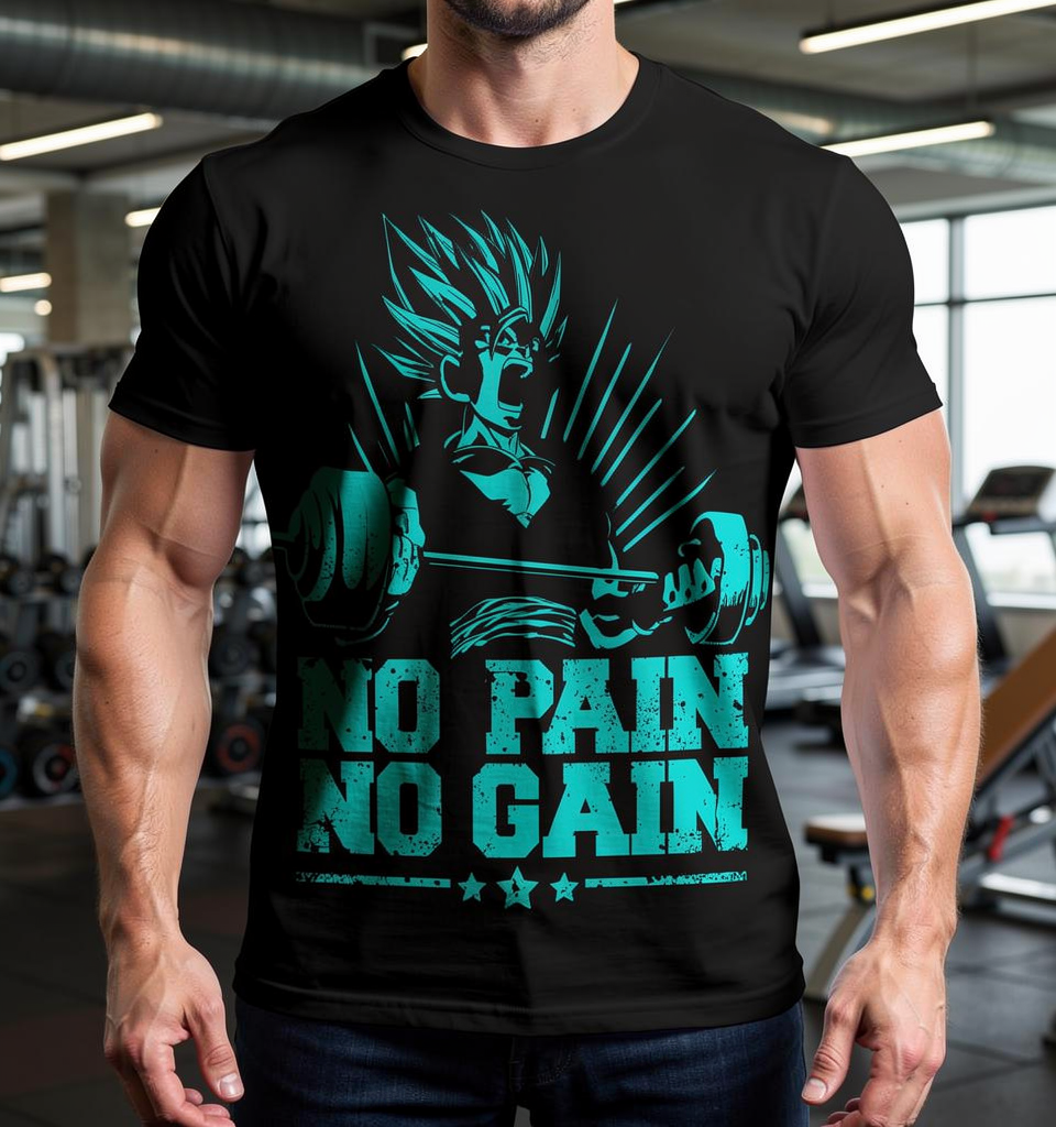 Miniatura: Camiseta Vegeta No Pain No Gain
