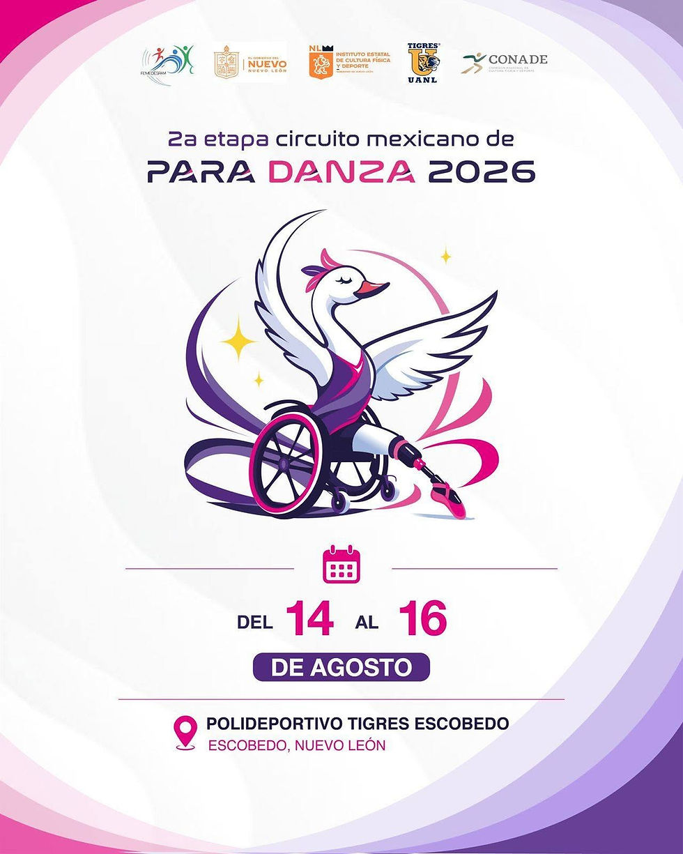 2.º Circuito Mexicano de Para Danza 2026: Elegancia, arte y talento en Monterrey