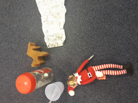 Science Investigation with our elf, Elvis - aka, Samuel Pepys