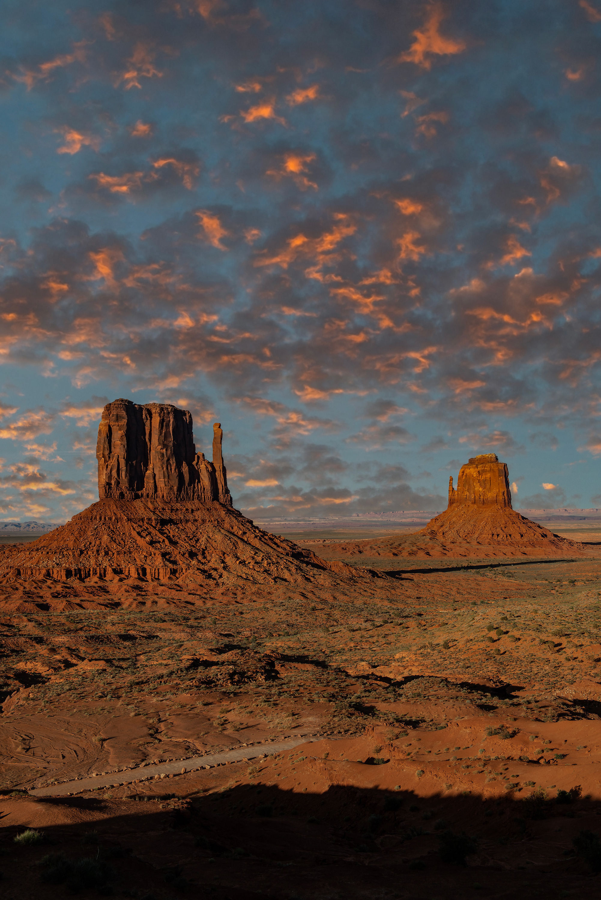 Sunset at Monument Valley