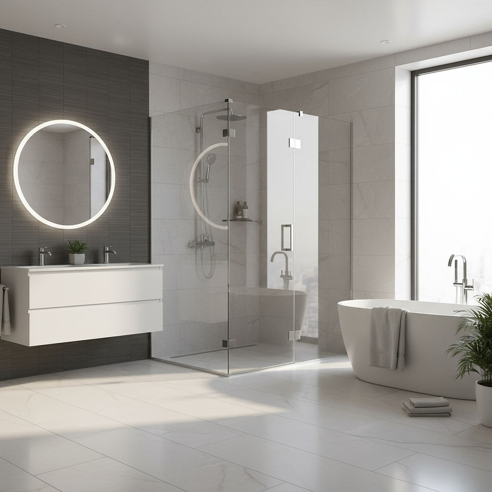 Modern Glass Shower Doors in Saskatchewan Homes