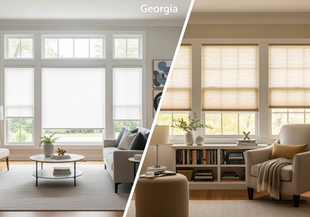 Roller Shades vs. Cellular Shades: What Works Best in Georgia's Climate?