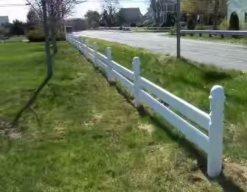 Plank Rail With Turned Posts