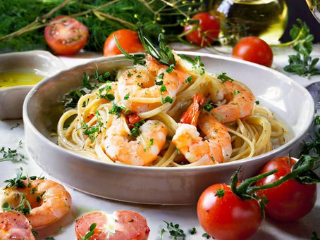 Enjoy Fresh Shrimp Scampi on Cape Cod