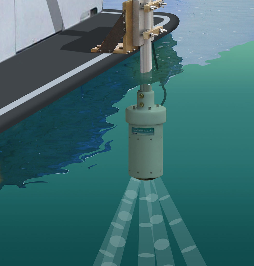 Underwater sensor measuring flow dynamics