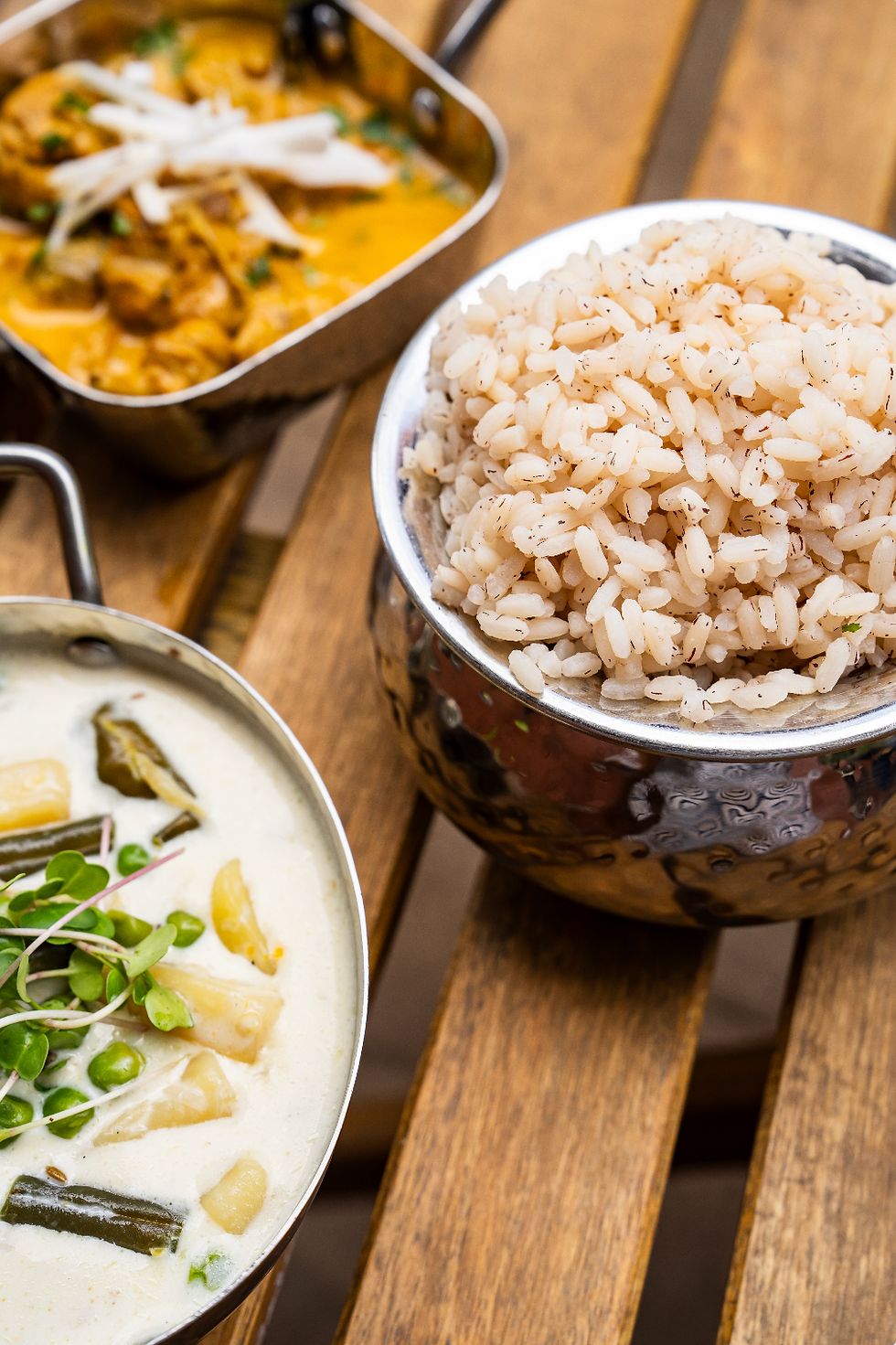 Red Rice with Pachakari Ishtew