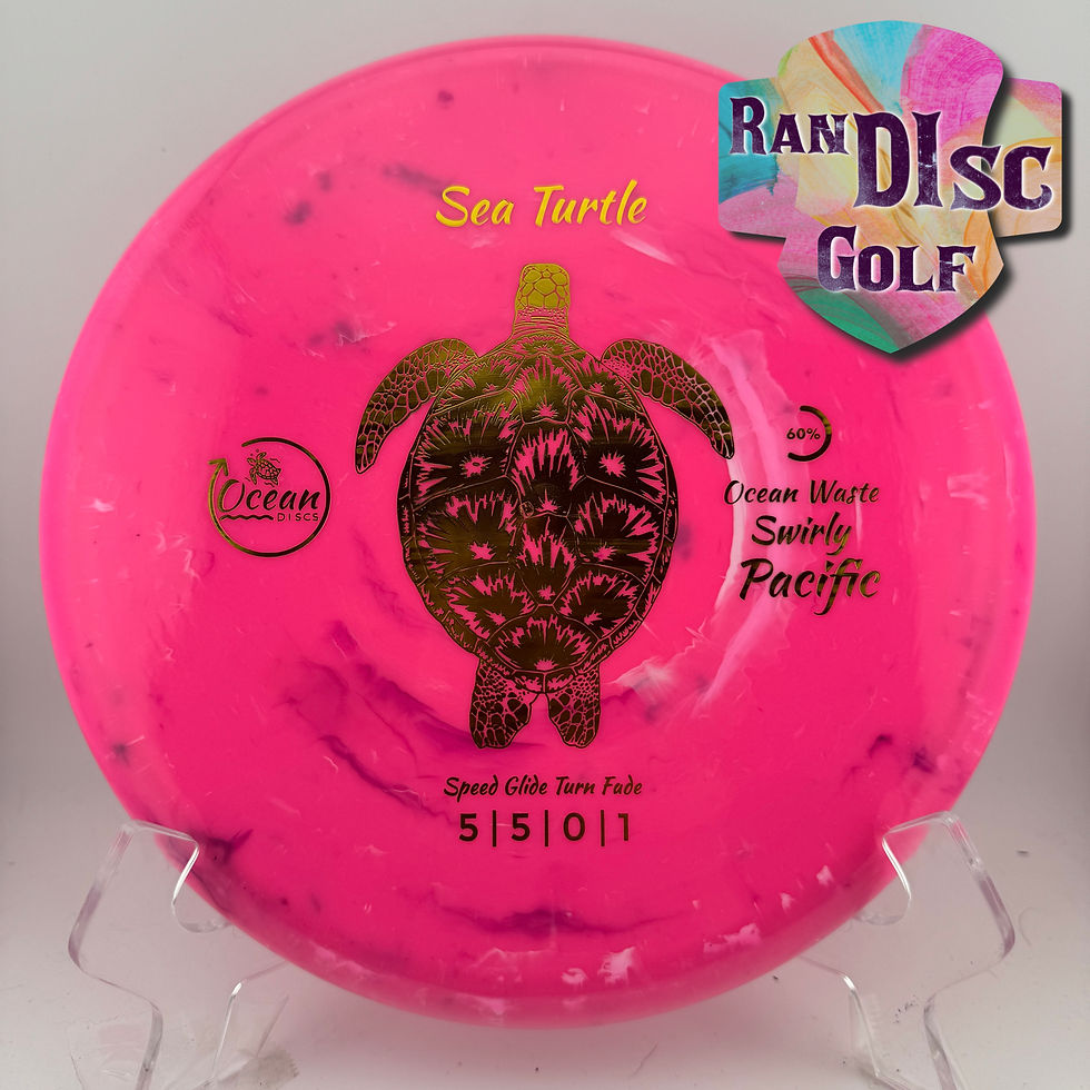 Thumbnail: Ocean Discs Premium Swirly Pacific Sea Turtle Stable Midrange 60% Ocean Plastic